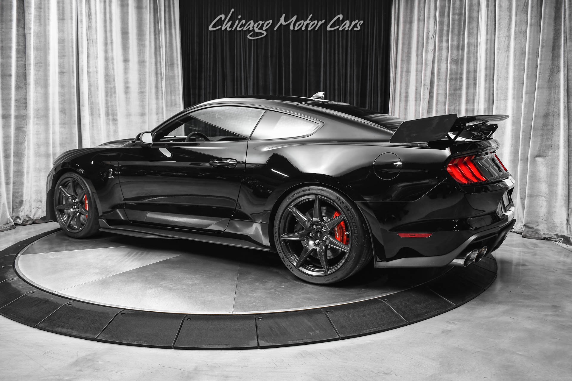 Real 3K Carbon Fiber License Plate Frame For Shelby GT350 Mustang - Black-458617