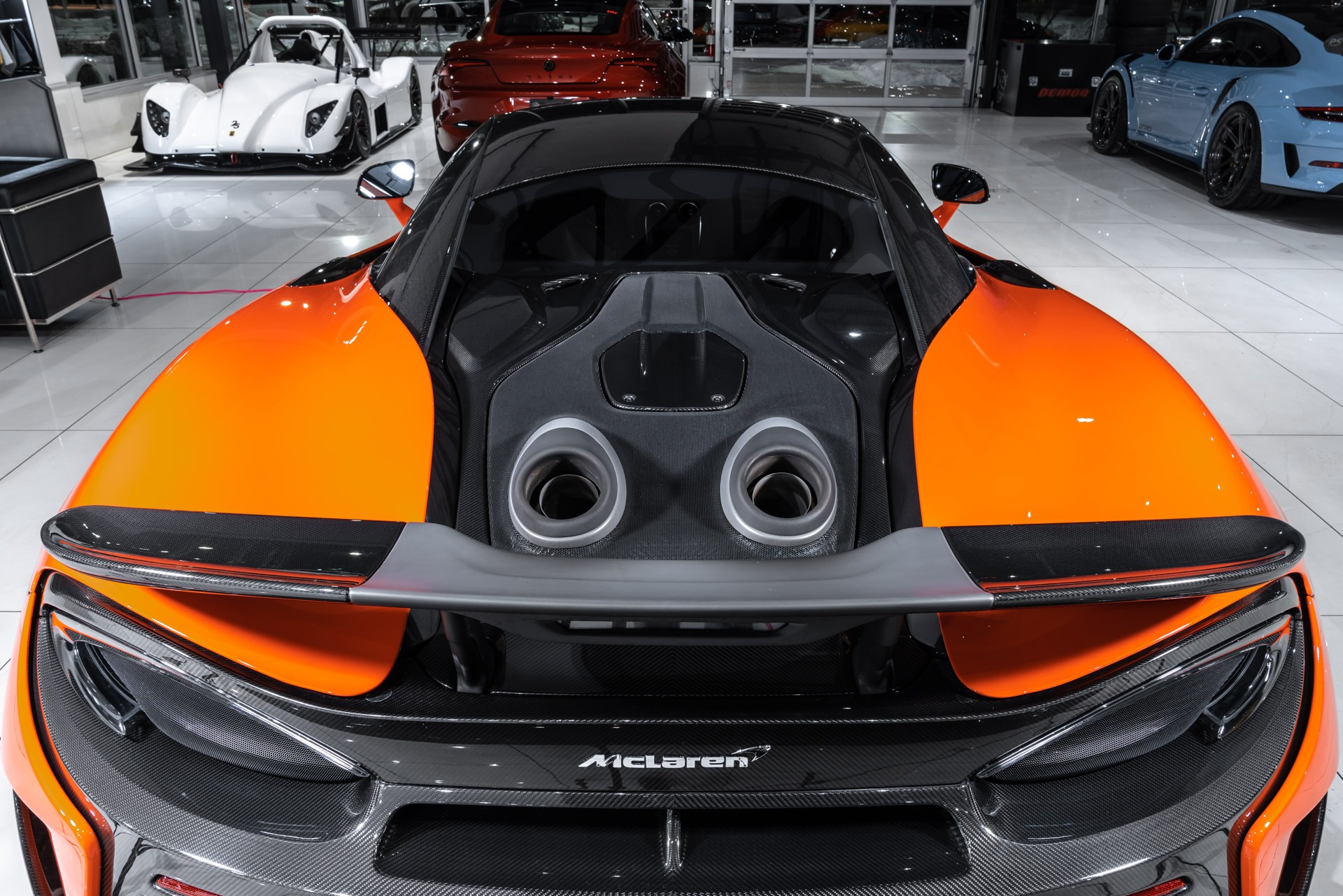 Used 2019 McLaren 600LT Coupe MSO Helios Orange! MSO Carbon Fiber 