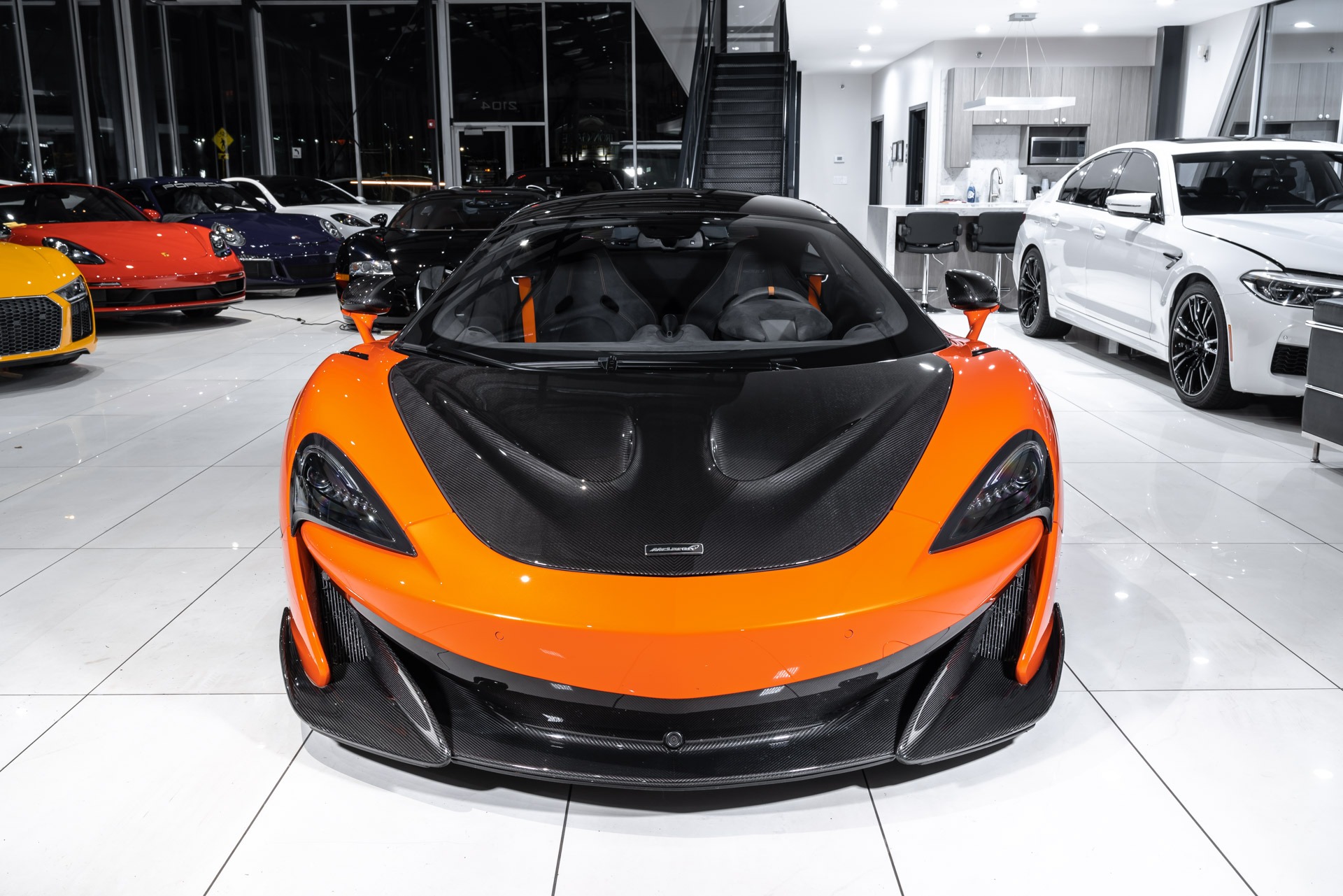 Used 2019 McLaren 600LT Coupe MSO Helios Orange! MSO Carbon Fiber 