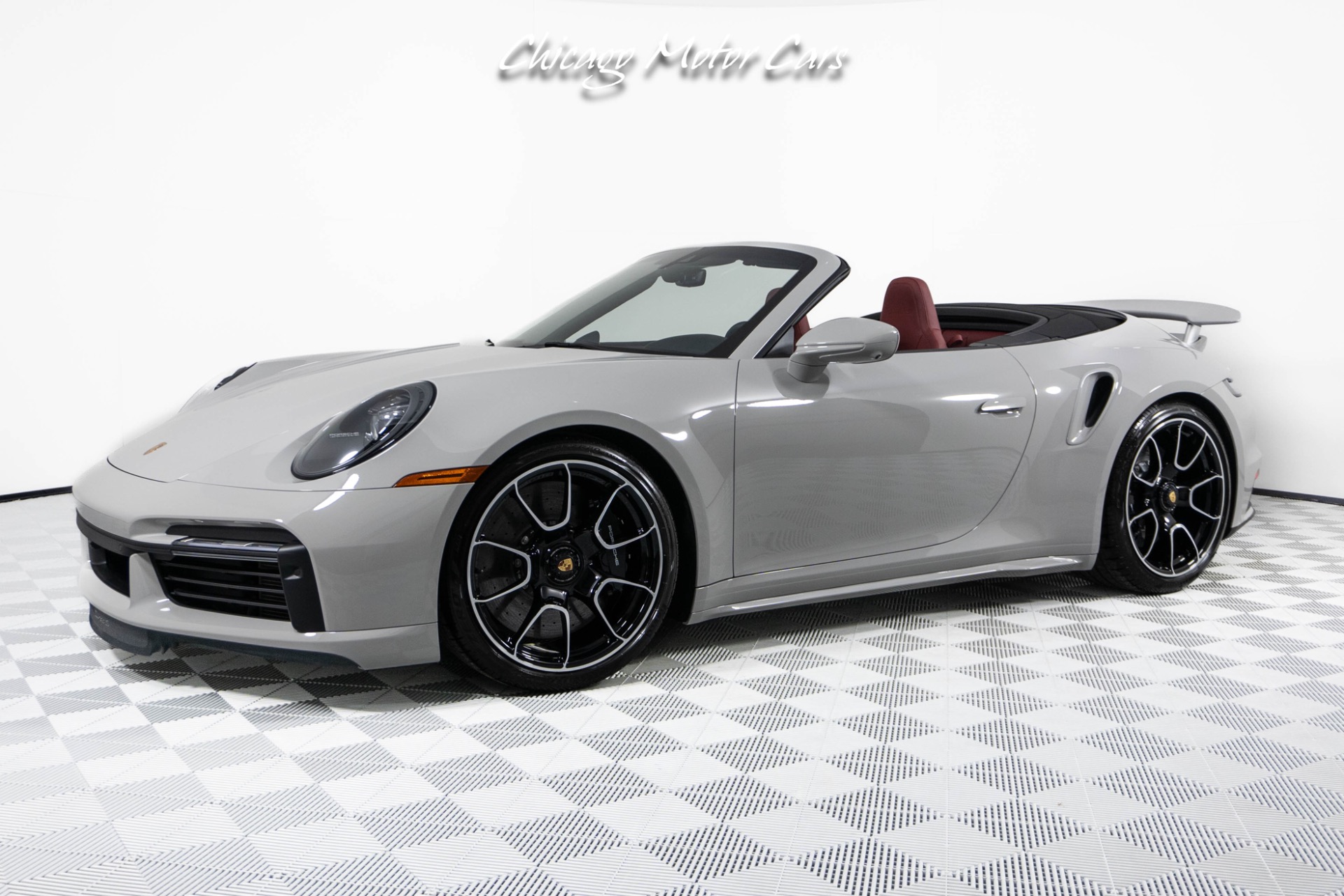 Used 2024 Porsche 911 Turbo S Cabriolet Only 55 Miles! Chalk Over